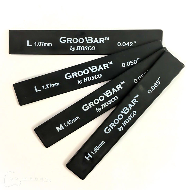 Groov Bar Set of 4 for the Perfect Nut Slot Depth