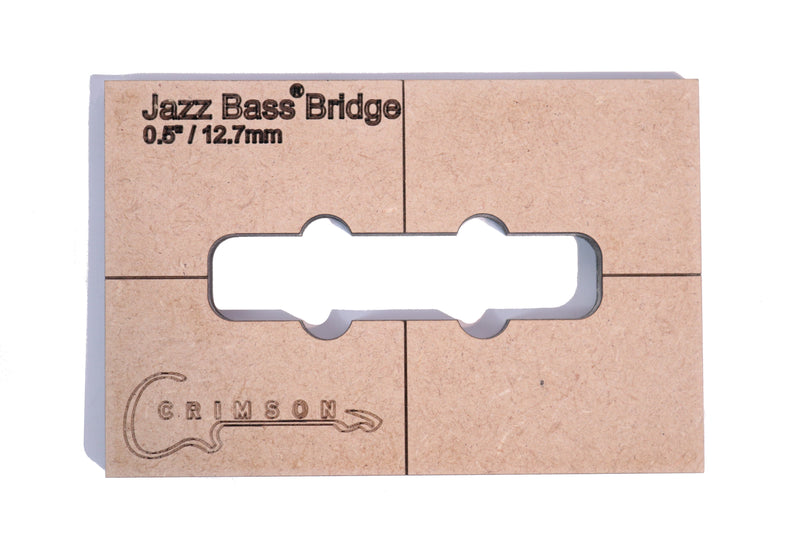 Template - Jazz Bass Type Bridge Pick-Up Cavity 0.5" / 12.7mm 