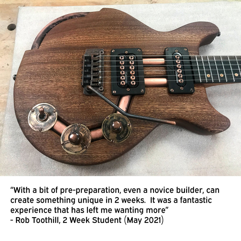 Beautiful Guitar Built by Rod Toothill on 2 Week Course
