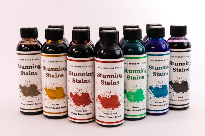 12 Shades of Water Based Stunning Stain
