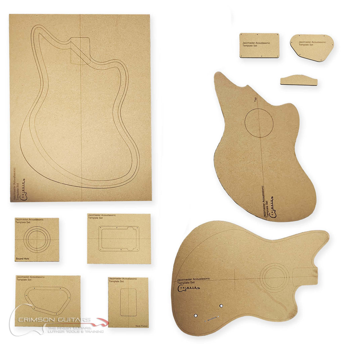 Template Set Fender Acoustasonic Jazzmaster Type