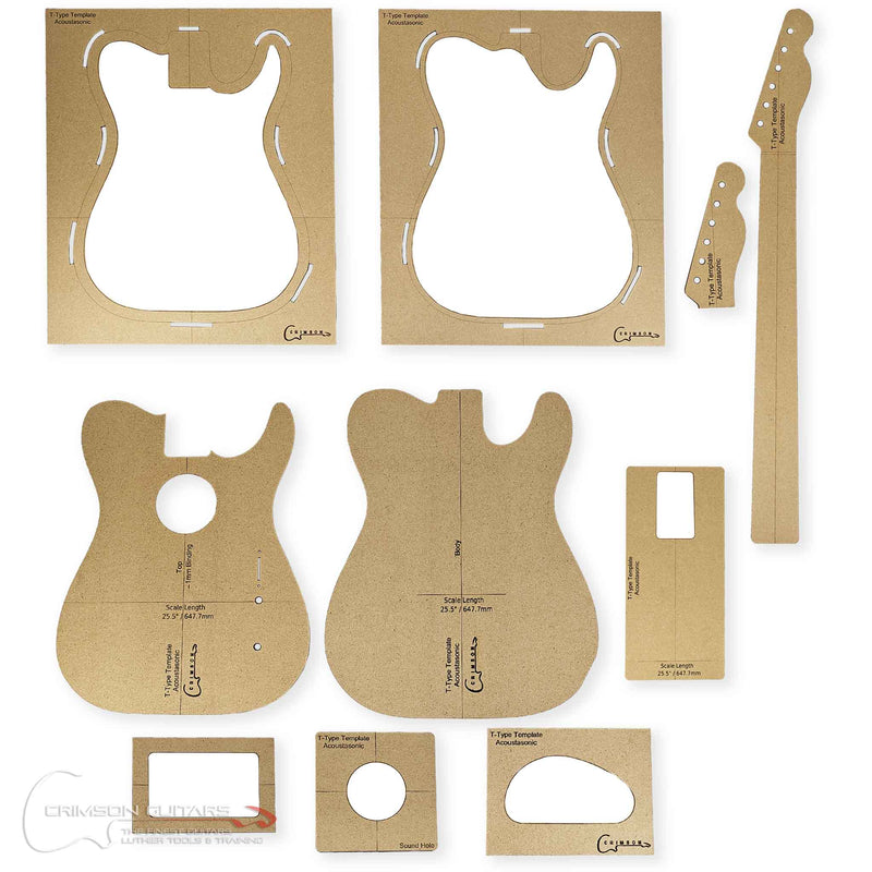 Template Set - Fender Acoustasonic Tele Type
