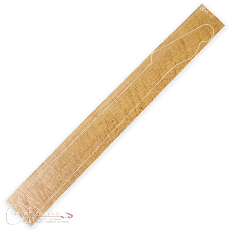 Guitar Neck Blank (Flat Headstock) - Birdseye Maple