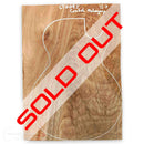 Carve Top - Crotch Mahogany - 1 piece - 15.7mm