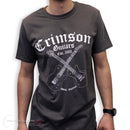 T-Shirt - Distressed Crimson Crest