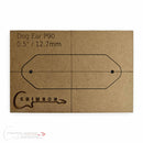 Template - Dog Ear P90 Type Pick-Up Cavity 0.5" / 12.7mm
