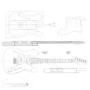 Guitar Plans - T-Type 72 Thinline