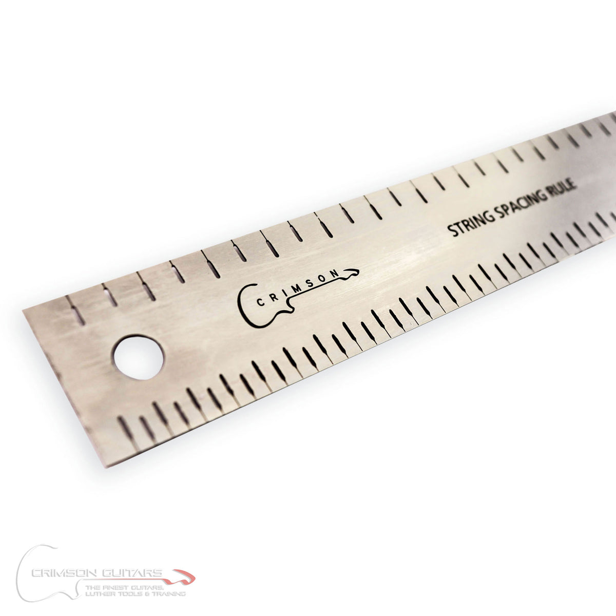String Spacing Ruler – Stainless Steel Luthier Tool For Guitar & Bass Setup