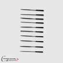 Inlay shaping needle file set of 10