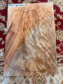 Intense Crotch Mahogany  - 1 Piece Guitar Top - DT755