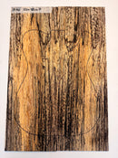 Highly Spalted Ash - 2 Piece Guitar Top - DT761