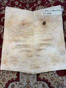 Flamed Sycamore - Carve top - 2 Piece - 43cm x 42cm x 1.7cm