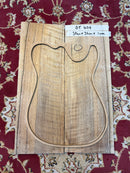 Flamed European Walnut - Drop Top - 2 Piece - 50cm x 36cm x 1cm