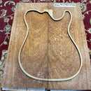 Lightly Quilted Sapele - Drop top - 2 Piece - 49cm x 40cm x 0.7cm DT413
