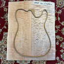 Quilted Maple - Drop top - 2 Piece - 50cm x 39cm x 0.7cm DT410