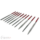 Diamond inlay shaping needle file set of 10