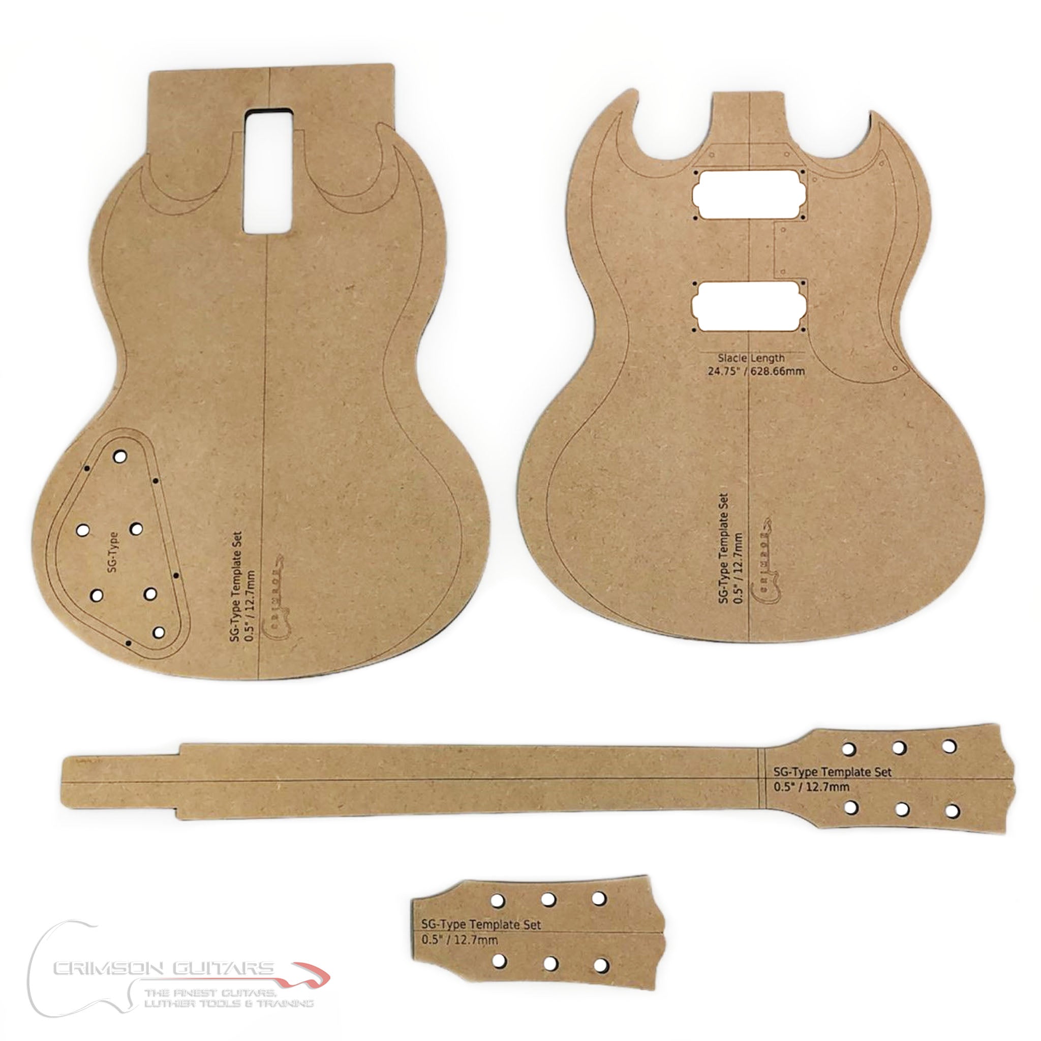 Gibson R9 Template Template Set - Gibson SG Type