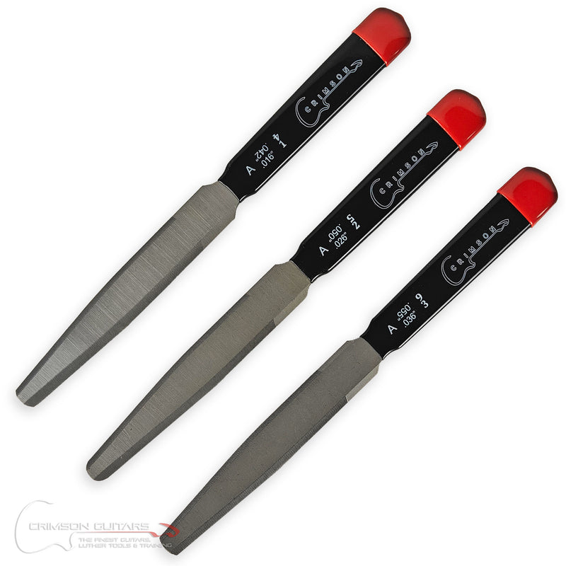 Double Edge Nut Slotting Files For Acoustic (3 Pack)