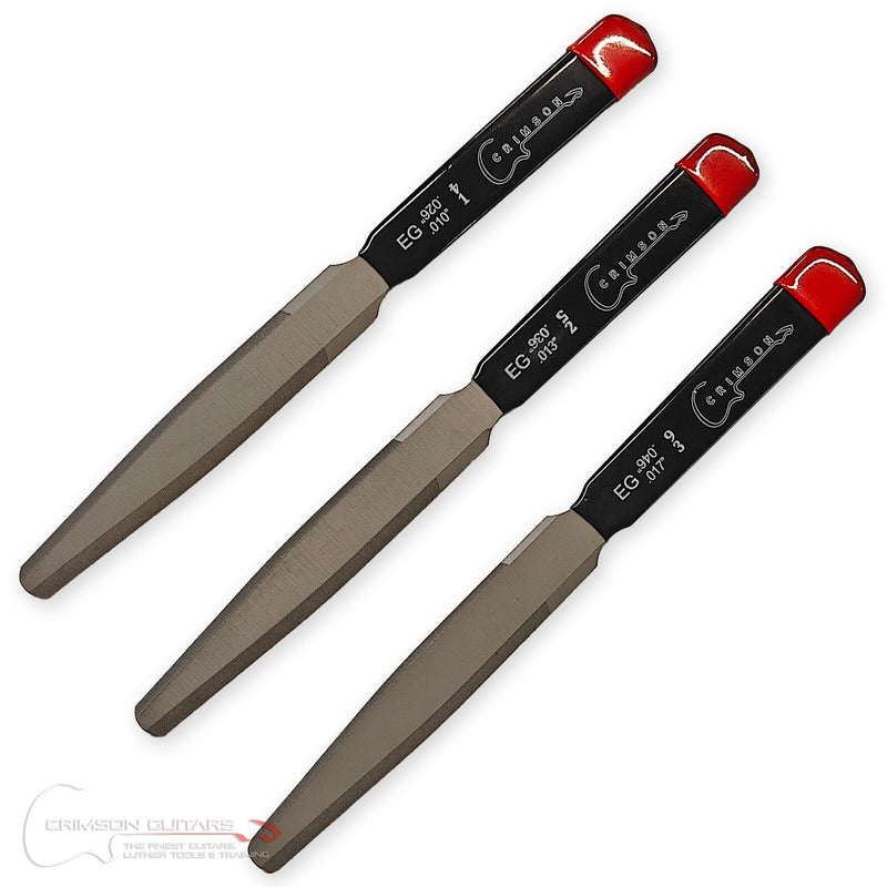 Double Edge Nut Slotting Files For Electric Guitars (3 Pack)