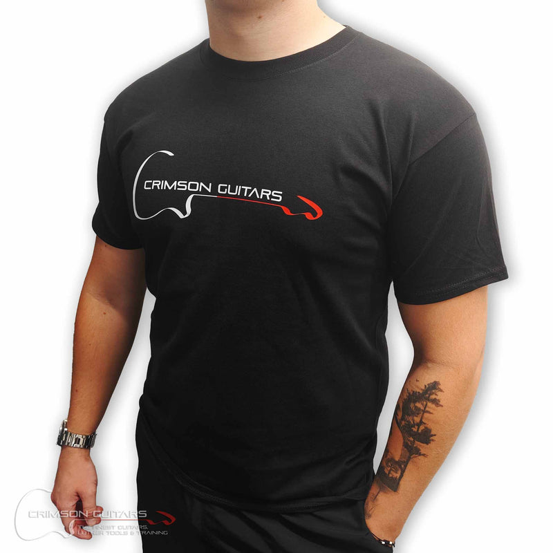 T-Shirt - Crimson Guitars Logo - Black