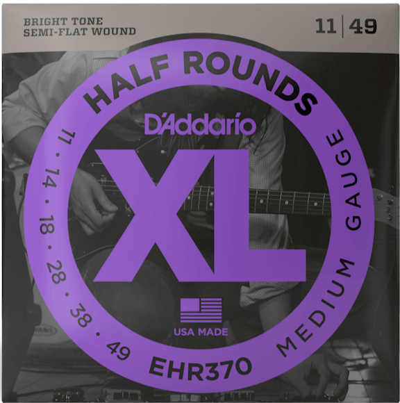 D'Addario Half Rounds Medium Strings 11-49 Gauge
