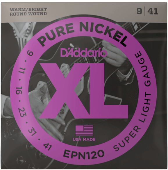 D'Addario Pure Nickel Strings Super Light 9-41 Gauge