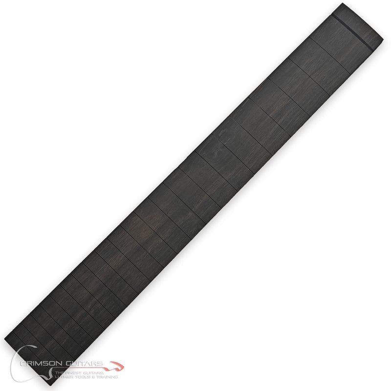 Guitar Fretboard - Ebony - Pre-Slotted 25"/Radiused 12"/Frets 22 - Stock 3