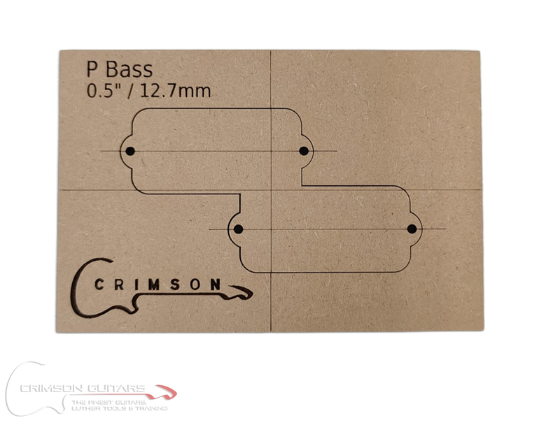 Template - P Bass Type Pick-Up Cavity 1 - 0.5" / 12.7mm