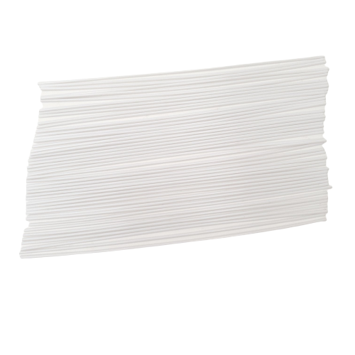 Plastic Inlay Side Dot Rods -  White
