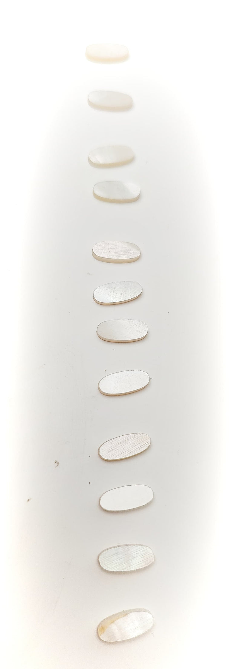 Inlay Set - Oval Shape - Mother of Pearl - Set of 12