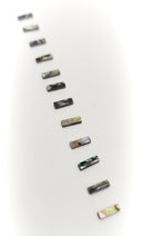 Inlay Set - Small Rectangles - Abalone - Set of 12