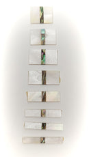 Inlay Sets - Rectangle - Set of 8 Abalone and Mother of Pearl - Square