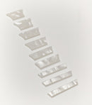Inlay Set - Trapezoids - Mother of Pearl, Imitation or Abalone - Set of 9