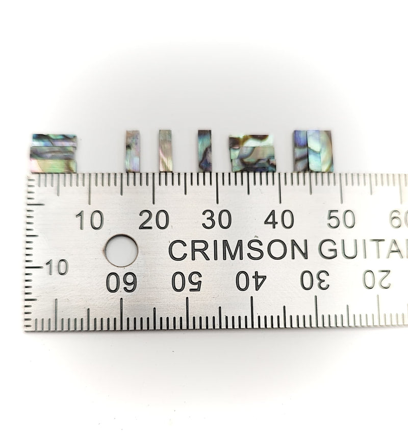Inlay Set - Small Rectangles - Abalone - Set of 12
