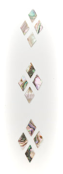 Inlay Set - Set of 12 Abalone Diamond Shapes