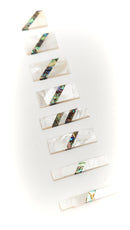 Inlay Sets - Rectangle - Set of 8 Abalone and Mother of Pearl - Diagonal