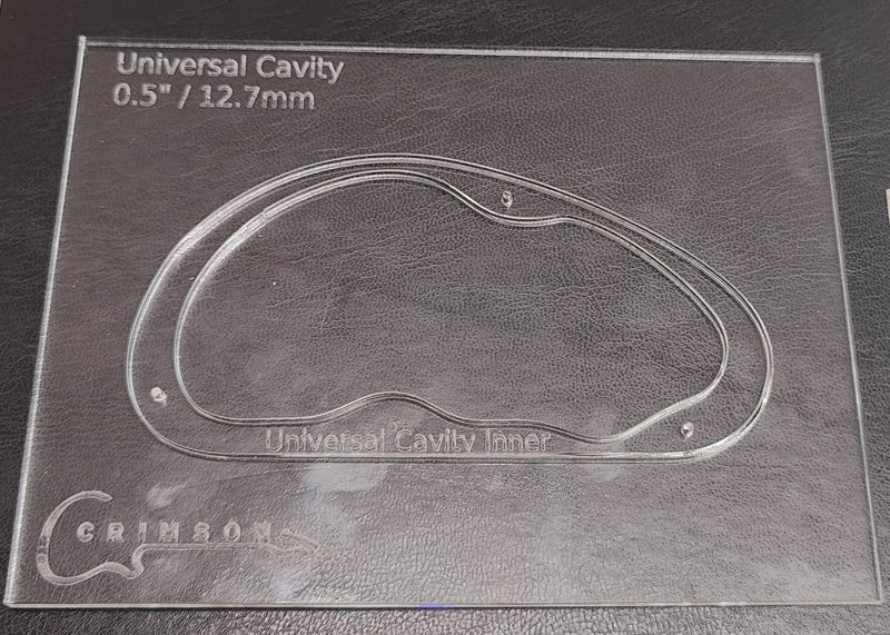 Template - Universal Cavity 0.5" / 12.7mm