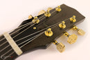 Epoxy Resin Gold Leaf MF Style Guitar - Headstock