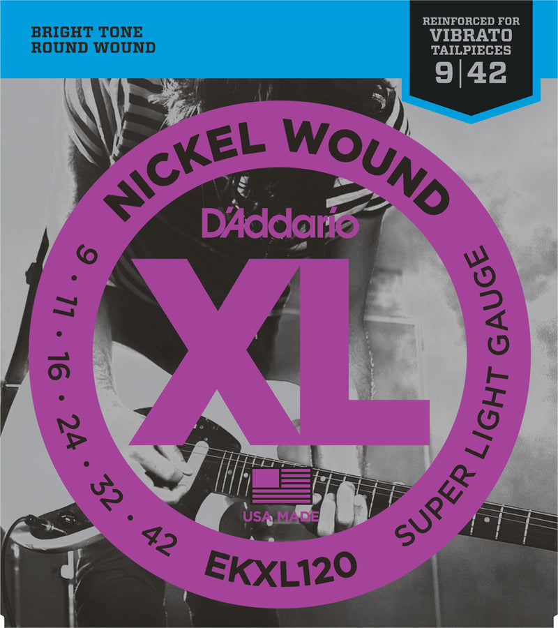 D'Addario Nickel Wound Strings, Super Light, 09-42