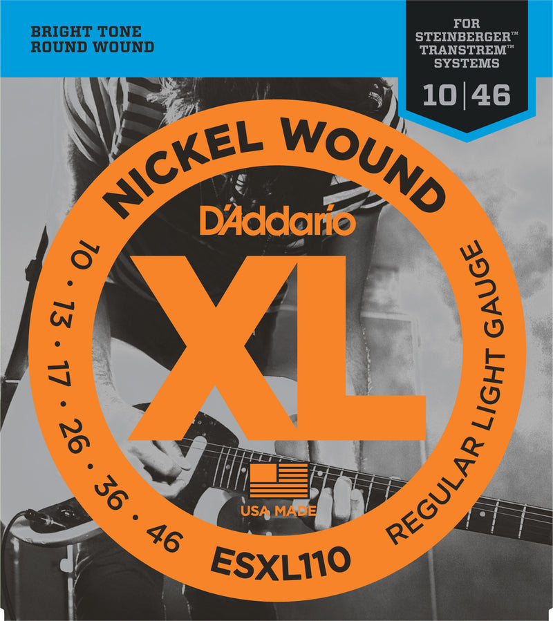 D'Addario Nickel Wound Strings, Regular Light, 10-46