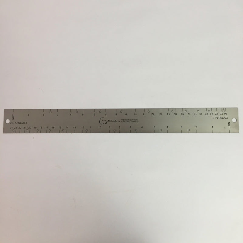 Full View Fret Spacing Ruler with 4 Scale Lengths in 1 
