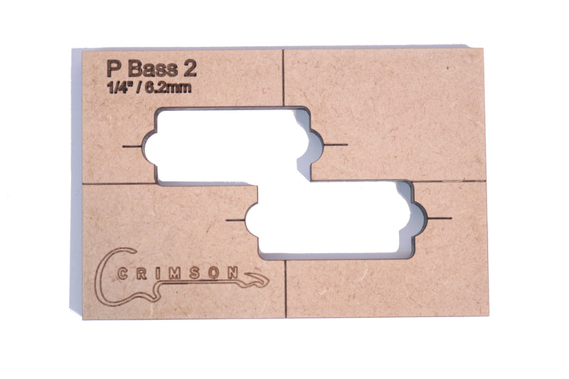 Template - P-Bass Type Pick-Up Cavity 1 1/4" / 6.2mm 