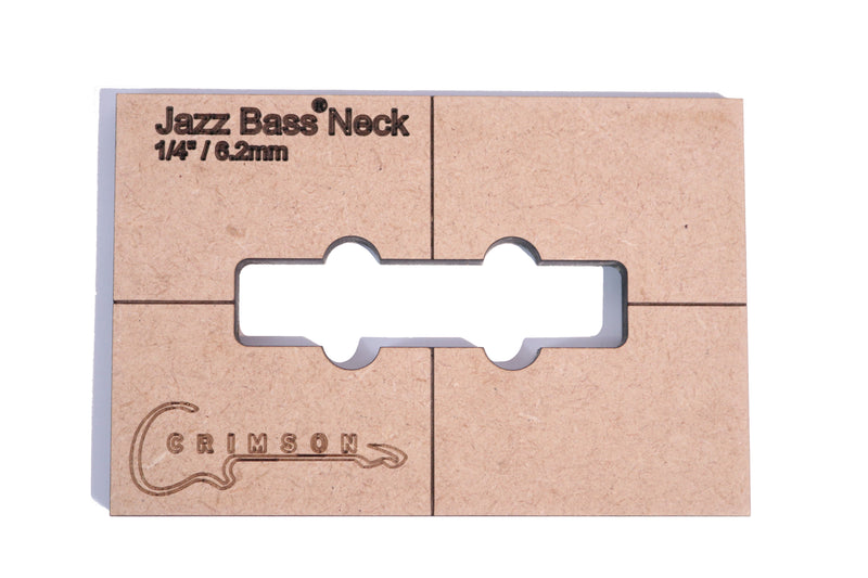 Template - Jazz Bass Type Neck Pick-Up Cavity 1/4" / 6.2mm