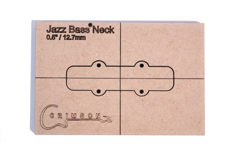 Template - Jazz Bass Type Neck Pick-Up Cavity 0.5" / 12.7mm