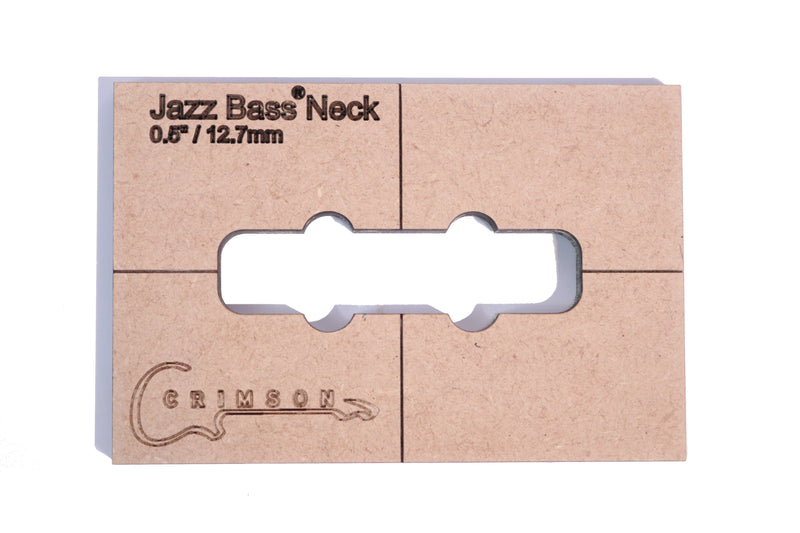 Template - Jazz Bass Type Neck Pick-Up Cavity 0.5" / 12.7mm