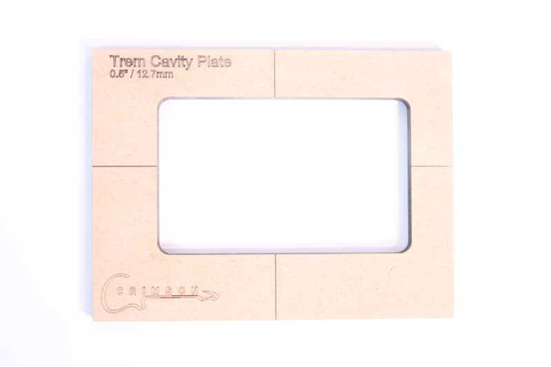 Template - Tremolo Cavity Plate 0.5" / 12.7mm