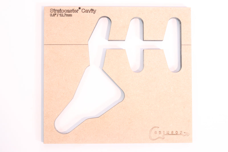 Template - Stratocaster Type Pick-Up Cavity 0.5" / 12.7mm