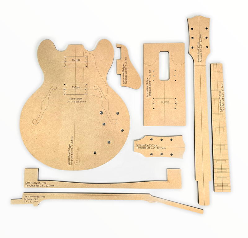 Template Set - ES-Type Semi-Hollow Body and Neck