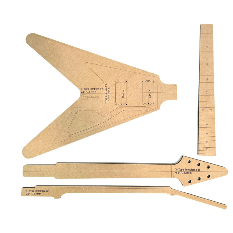 Template Set - Gibson Flying V Type Body and Neck