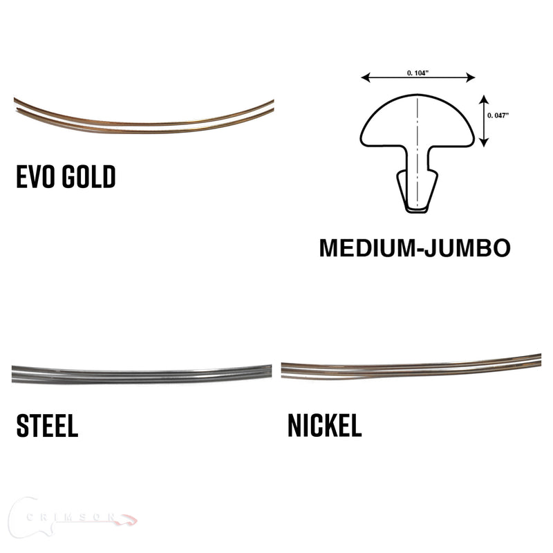 Medium Jumbo Fret Wire Materials and Diagram
